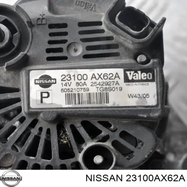 Gerador Nissan/Infiniti 23100AX62A preço, a partir de
