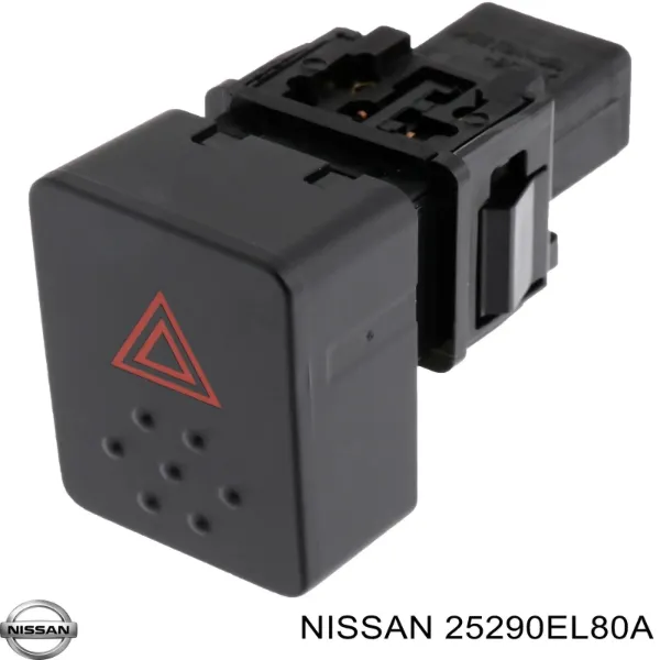 Botão de ativação do sinal de emergência Nissan Tiida 
