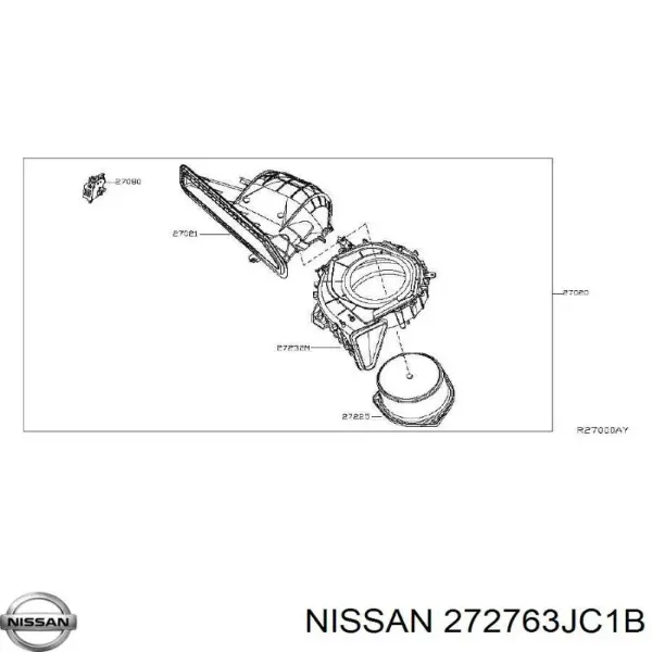 Filtro de salão 272763JC1B Nissan/Infiniti