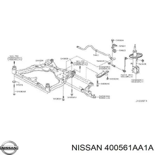  400561AA1A Nissan/Infiniti