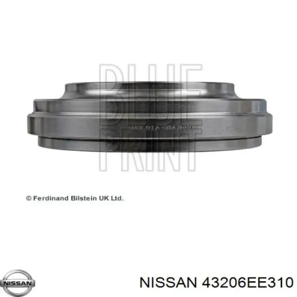 Tambor do freio traseiro 43206EE310 Nissan/Infiniti