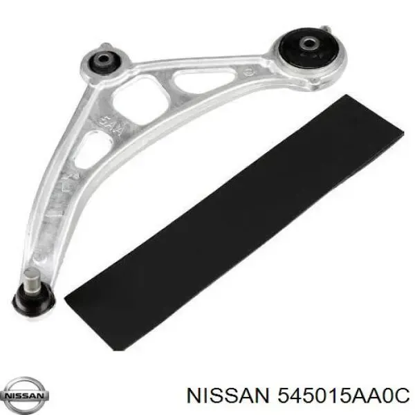 Braço oscilante inferior esquerdo de suspensão dianteira 545015AA0C Nissan/Infiniti