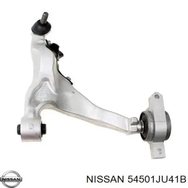 Braço oscilante inferior esquerdo de suspensão dianteira 54501JU41B Nissan/Infiniti
