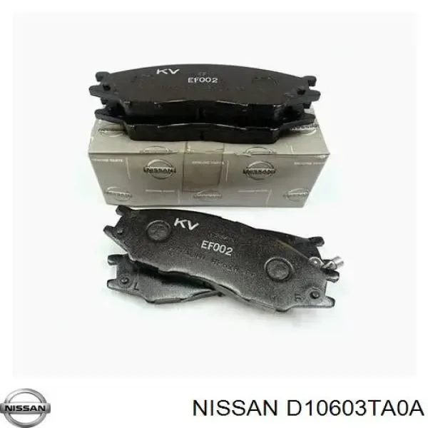 Sapatas do freio dianteiras de disco D10603TA0A Nissan/Infiniti