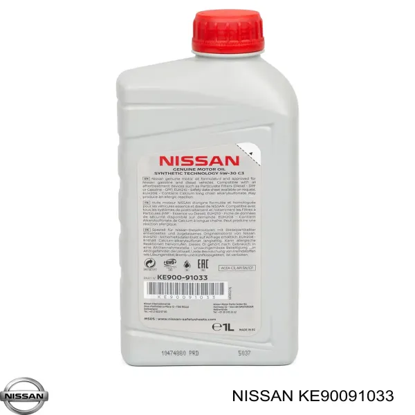 Óleo para motor KE90091033 Nissan/Infiniti
