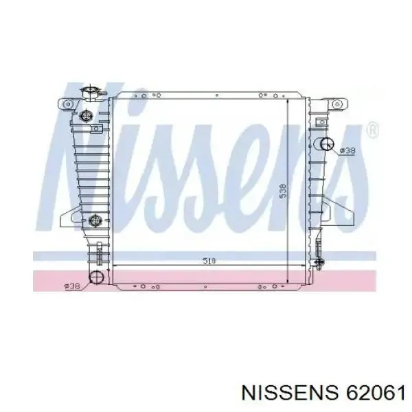 Radiador de esfriamento de motor F57H8005NB Ford