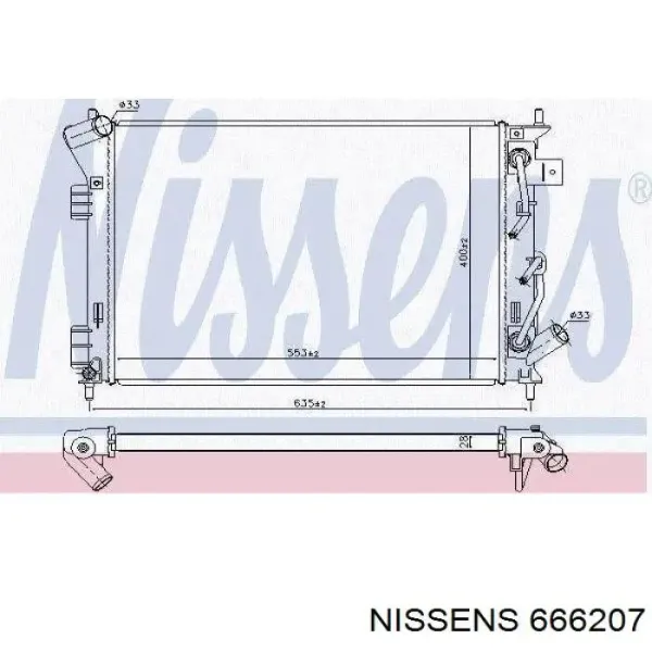 Radiador de esfriamento de motor 25310B2310 Hyundai/Kia