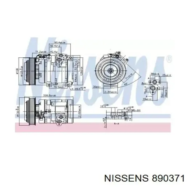 Compressor de aparelho de ar condicionado 1067000138 Geely