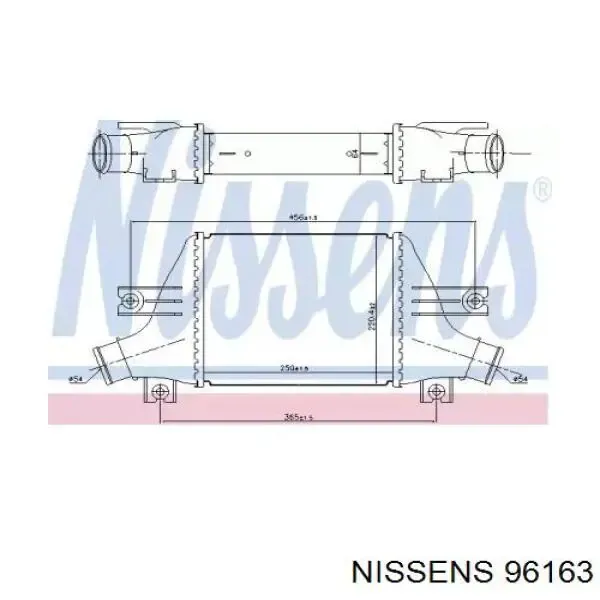Radiador de intercooler 818638 VALEO