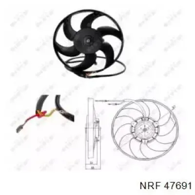 Ventilador elétrico de esfriamento montado (motor + roda de aletas) 47691 NRF