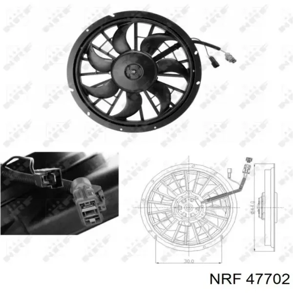 Ventilador elétrico de esfriamento montado (motor + roda de aletas) 9141249 Volvo