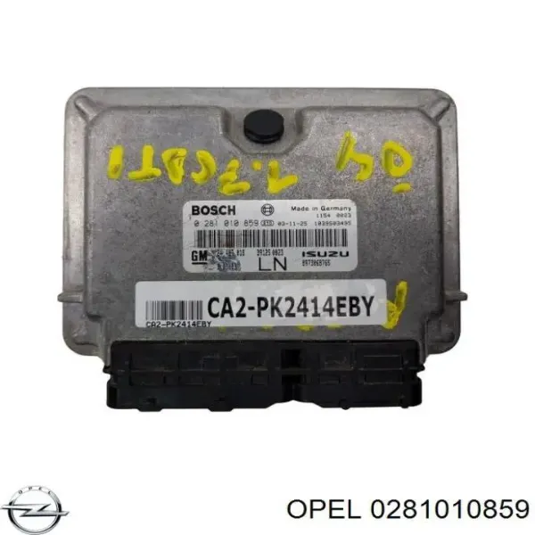 Módulo de direção (Centralina eletrônica) de motor 0281010859 Opel
