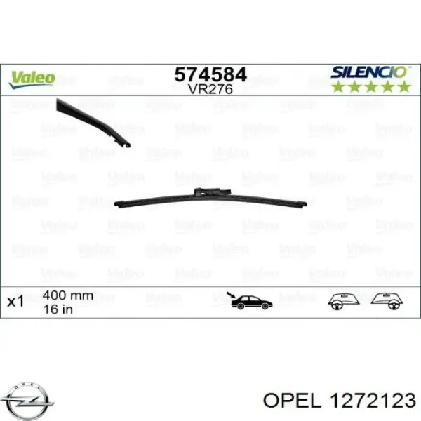 Limpa-pára-brisas de vidro traseiro 1272123 Opel
