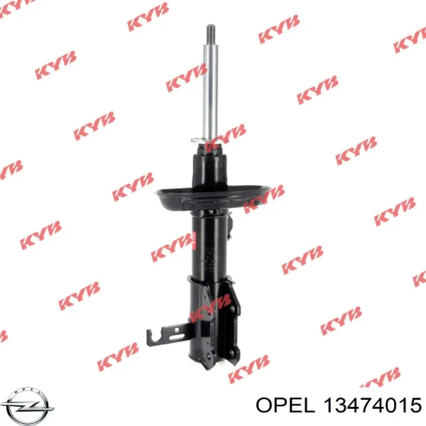Amortecedor dianteiro esquerdo 13474015 Opel
