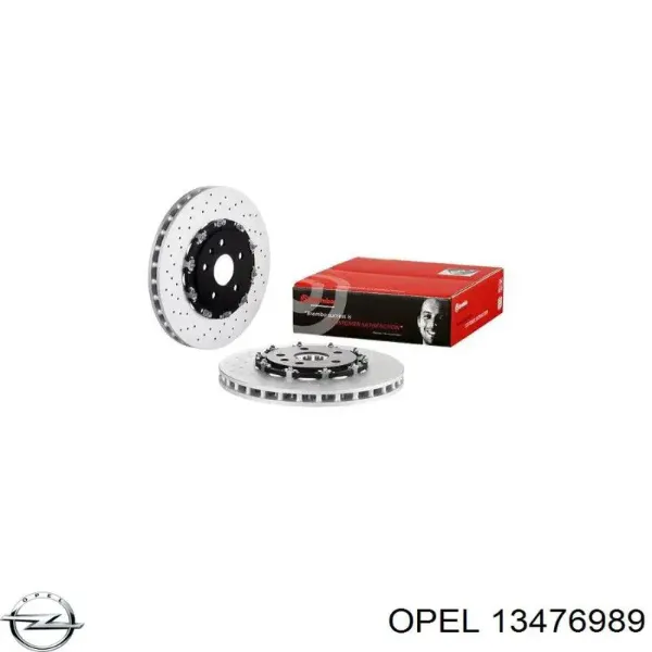 Disco do freio dianteiro 13476989 Opel