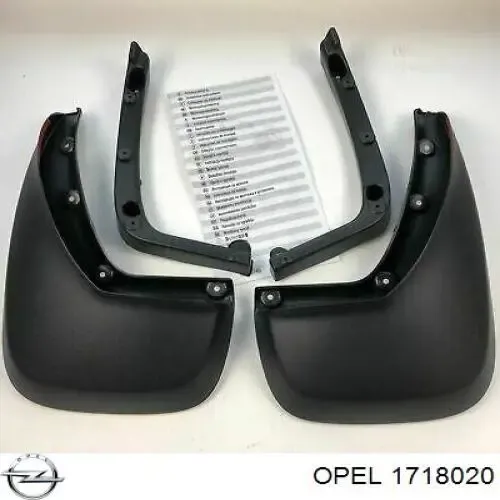 Protetores de lama traseiros, kit Opel Meriva B