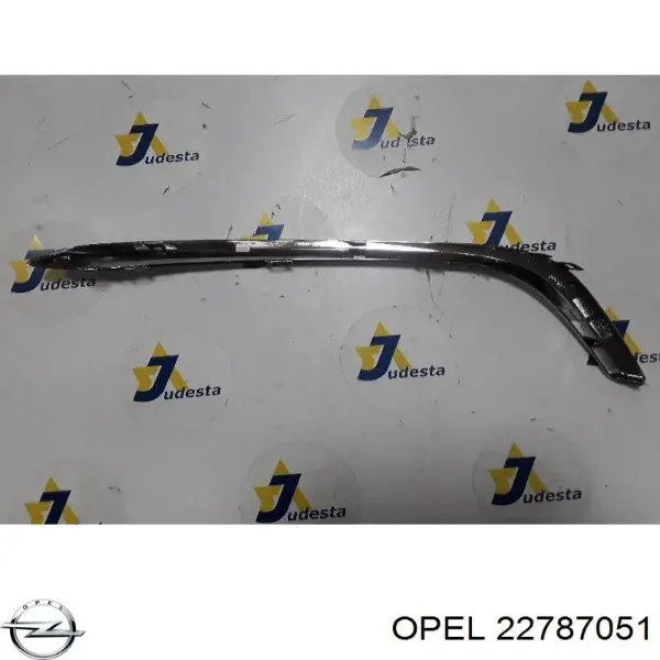 Moldura esquerda do pára-choque dianteiro 22787051 Opel