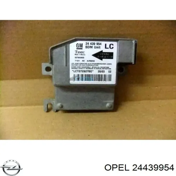 Módulo processador de controlo da bolsa de ar (Centralina eletrônica AIRBAG) 24439954 General Motors