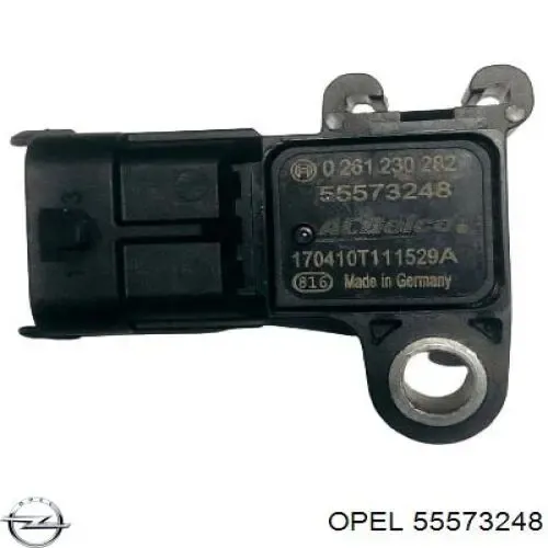 Sensor de pressão no coletor de admissão, MAP 55573248 Opel