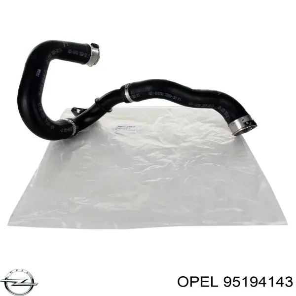 Mangueira (cano derivado) de intercooler 95194143 Opel