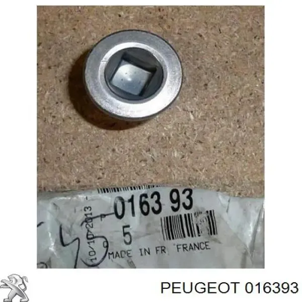 Compre 016393 Peugeot/Citroen Tampão de panela de motor