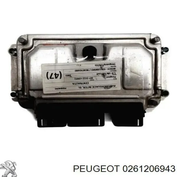 Módulo de direção (Centralina eletrônica) de motor 0261206943 Peugeot/Citroen
