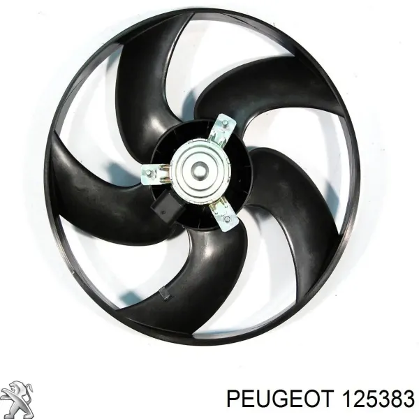 125383 Peugeot/Citroen Ventilador elétrico de esfriamento montado (motor + roda de aletas)