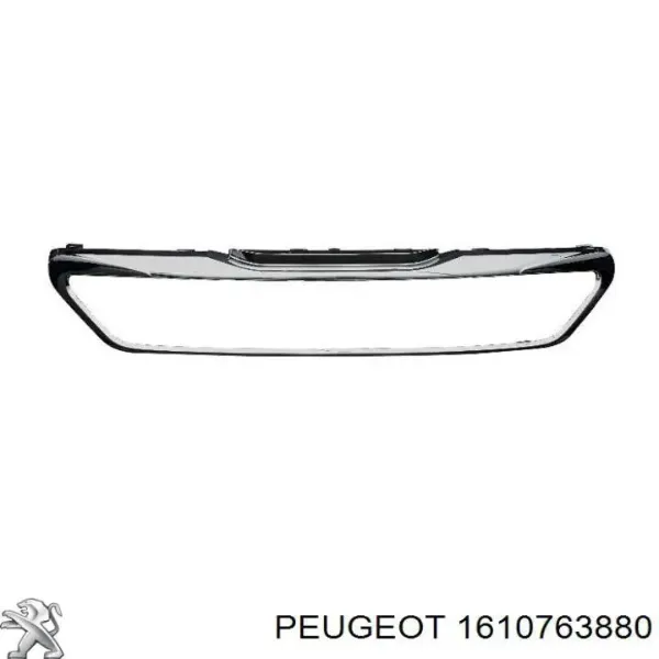 Placa sobreposta (carcaça) de grelha do radiador 1610763880 Peugeot/Citroen