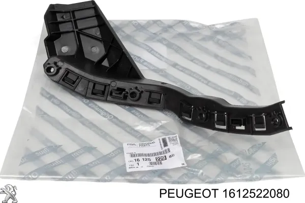 Consola do pára-choque dianteiro esquerdo 1612522080 Peugeot/Citroen