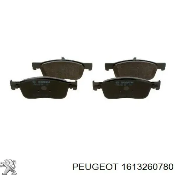 Sapatas do freio dianteiras de disco 1613260780 Peugeot/Citroen