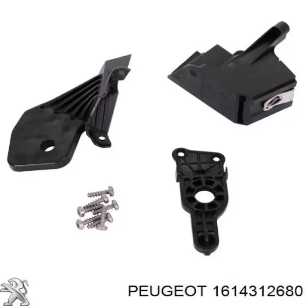 Consola (adaptador) de fixação da luz dianteira esquerda 1614312680 Peugeot/Citroen