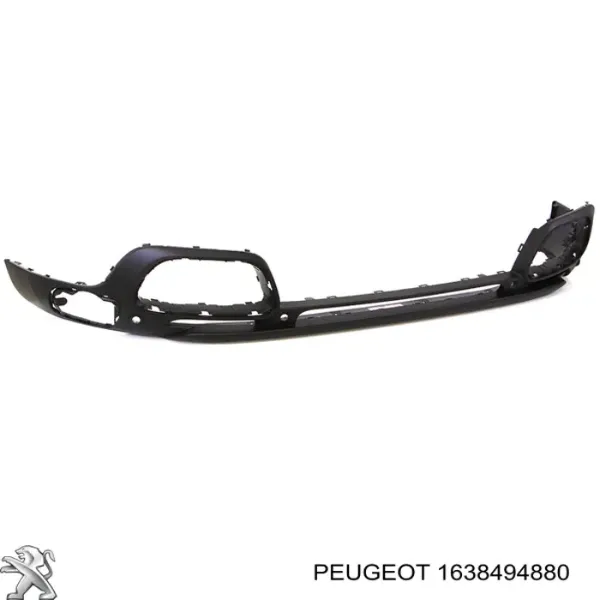 Spoiler do pára-choque dianteiro 1638494880 Peugeot/Citroen