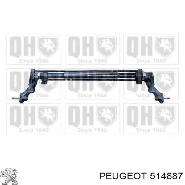  Viga de suspensão traseira (plataforma veicular) Citroen ZX 