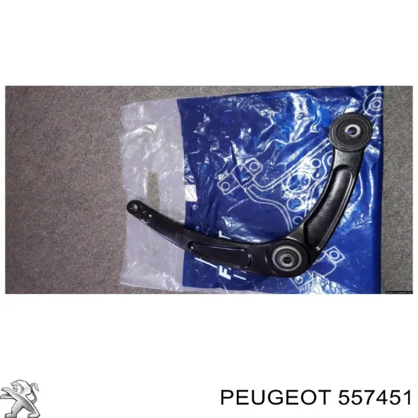 Braço oscilante inferior direito de suspensão dianteira 557451 Peugeot/Citroen