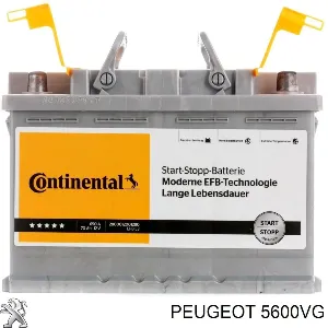 Bateria recarregável (PILHA) 5600VG PEUGEOT
