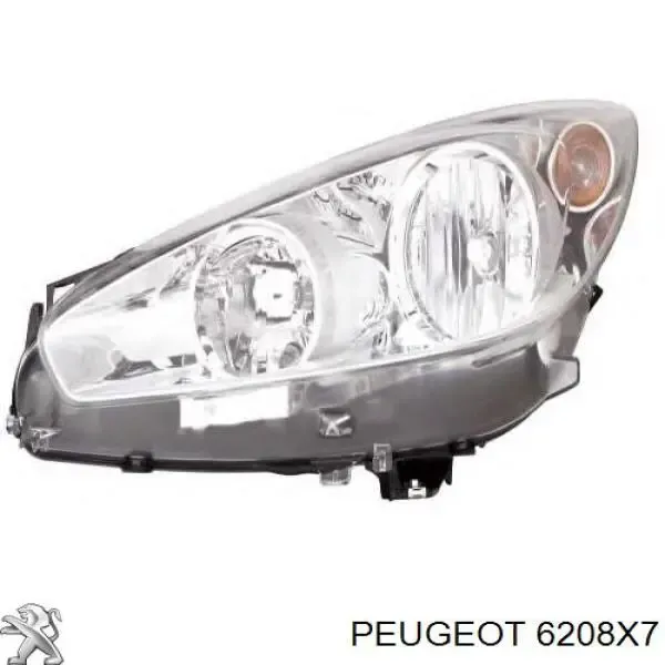 Luz esquerda 6208X7 Peugeot/Citroen