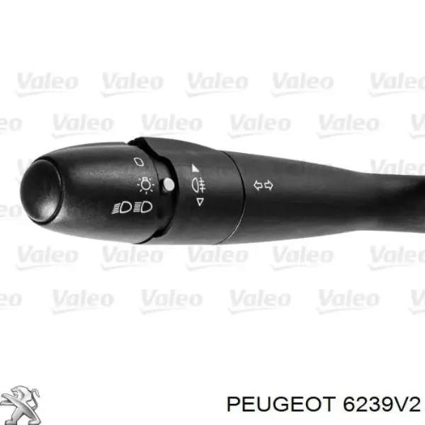 Comutador instalado na coluna da direção, montado 6239V2 Peugeot/Citroen