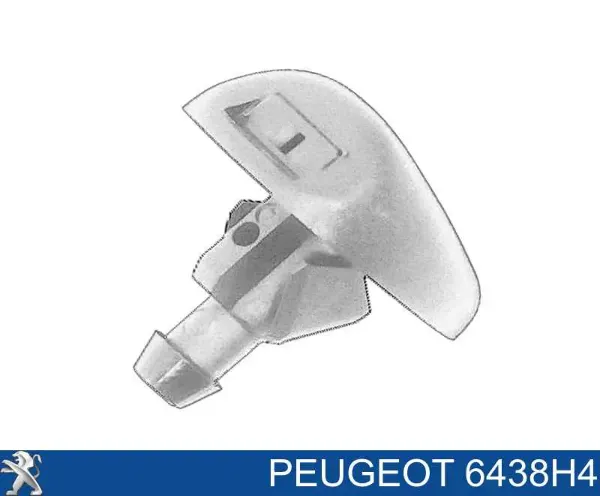 Injetor de fluido para lavador de pára-brisas 6438H4 Peugeot/Citroen