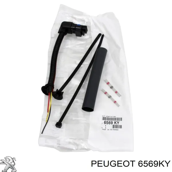 Conector do sensor de pressão dos gases de escape 6569KY Peugeot/Citroen