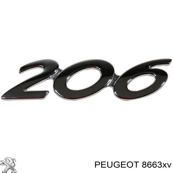 Emblema de tampa de porta-malas (emblema de firma) Peugeot 206 hatchback (2A/C) (1998 - 2008) preço, a partir de