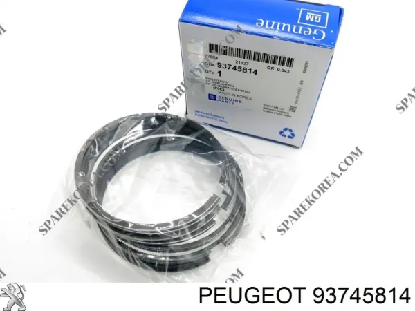 Kit de anéis de pistão de motor, STD. 93745814 General Motors