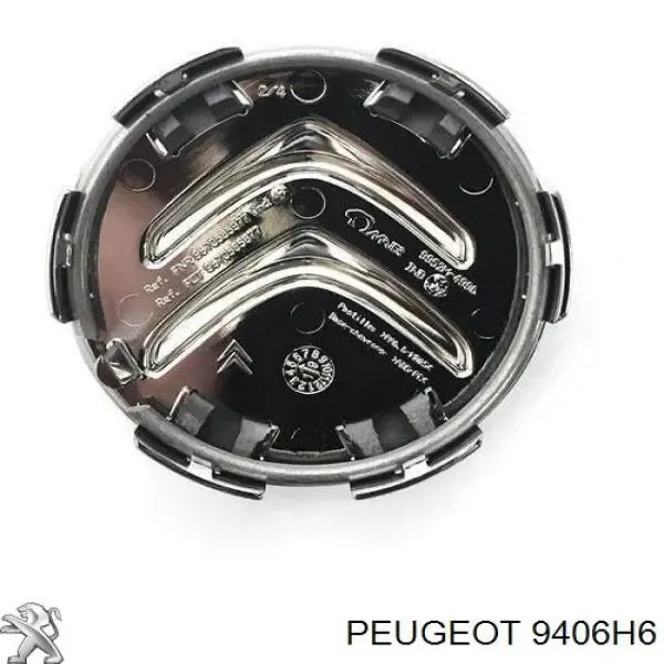 Coberta de disco de roda 9406H6 Peugeot/Citroen