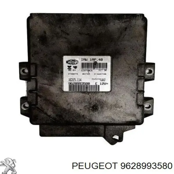 Módulo de direção (Centralina eletrônica) de motor 9628993580 Peugeot/Citroen