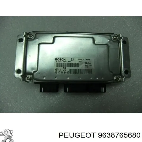 Módulo de direção (Centralina eletrônica) de motor 9638765680 Peugeot/Citroen