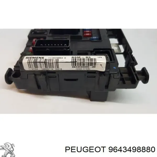 Unidade de dispositivos de segurança 9643498880 Peugeot/Citroen