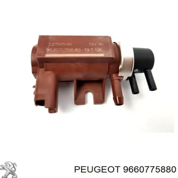 Convertidor de pressão (solenoide) de supercompressão 9660775880 Peugeot/Citroen