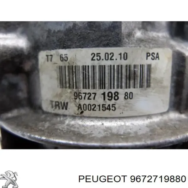 Bomba da Direção hidrâulica assistida 9672719880 Peugeot/Citroen