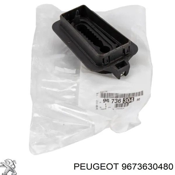 Coxim inferior do radiador 9673630480 Peugeot/Citroen