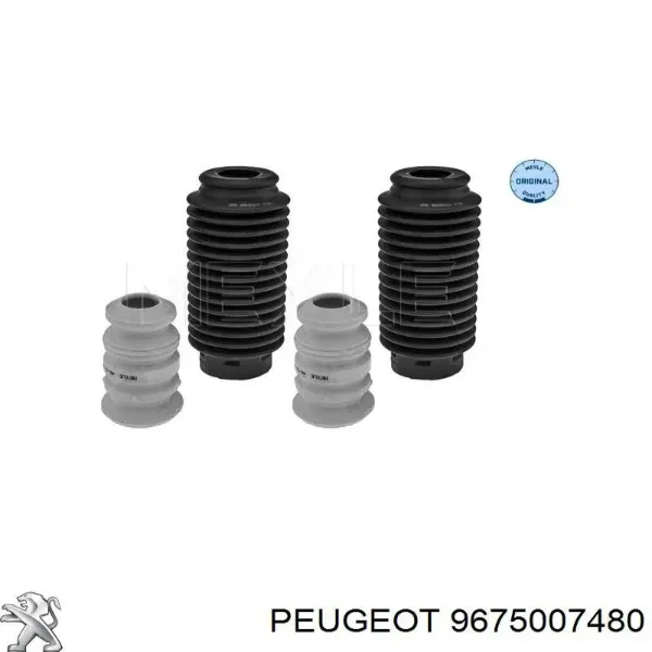 Pára-choque (grade de proteção) de amortecedor dianteiro 9675007480 Peugeot/Citroen