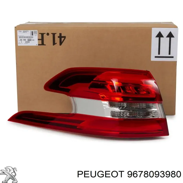 Lanterna traseira esquerda externa 9678093980 Peugeot/Citroen